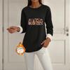 Women's Lined Long Sleeve Round Neck Halloween Sweatshirt Winter Casual Top