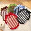 Comfortable Dog Hoodies Soft Dog Base Coat Fashion Striped Pet Clothes  Autumn and Winter