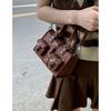 Retro Texture Handbag Small Bag Women's 2025 New Simple Small Square Bag Versatile One-shoulder Crossbody Motorcycle Bag