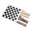Folding Chess Board with 32 Pieces Chess Pieces Portable Funny Board Game Chess Sets for Holiday Party