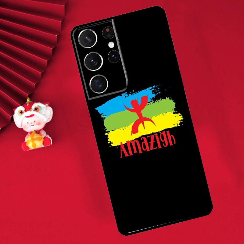 Amazigh Flag Case For Samsung Galaxy S24 Ultra S22 S23 Plus Note 10 Note 20 S8 S9 S10 S20 S21 FE Cover