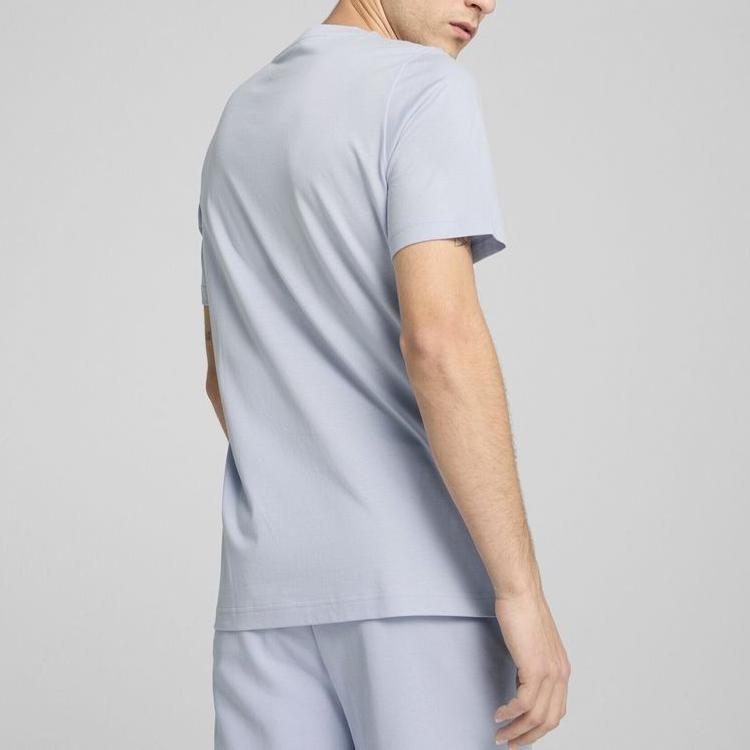 Puma Ess Simple Comfortable Fashion Short Sleeve T-Shirt Men Tops Sky-Blue 688959-47