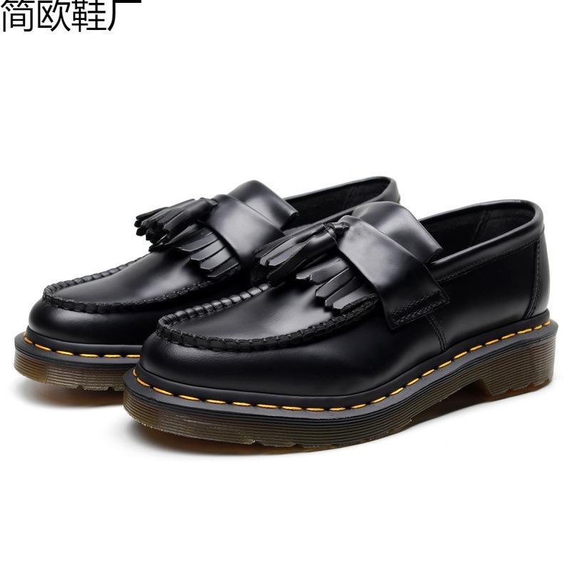 Quaste Damen Leder Niedrige Schuhe Damen Mode Student Runde Spitze Freizeitschuhe Groß