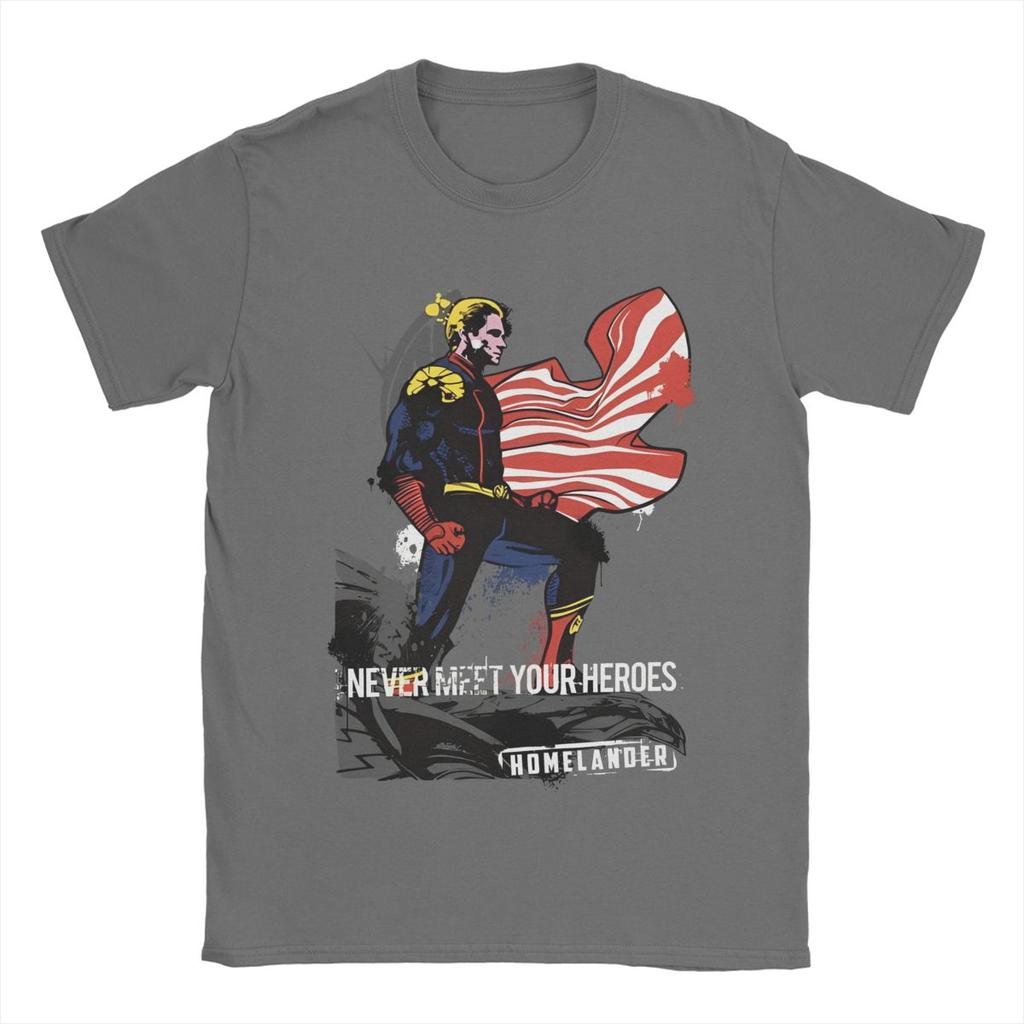 Unisex Women Homelander The Boys Graphic Printed Tee Shirt Apparel Vintage pure Cotton T Shirt Clothing Graphic Printing Tee