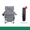 Outdoor Folding Camping Chair with Detachable Footrest