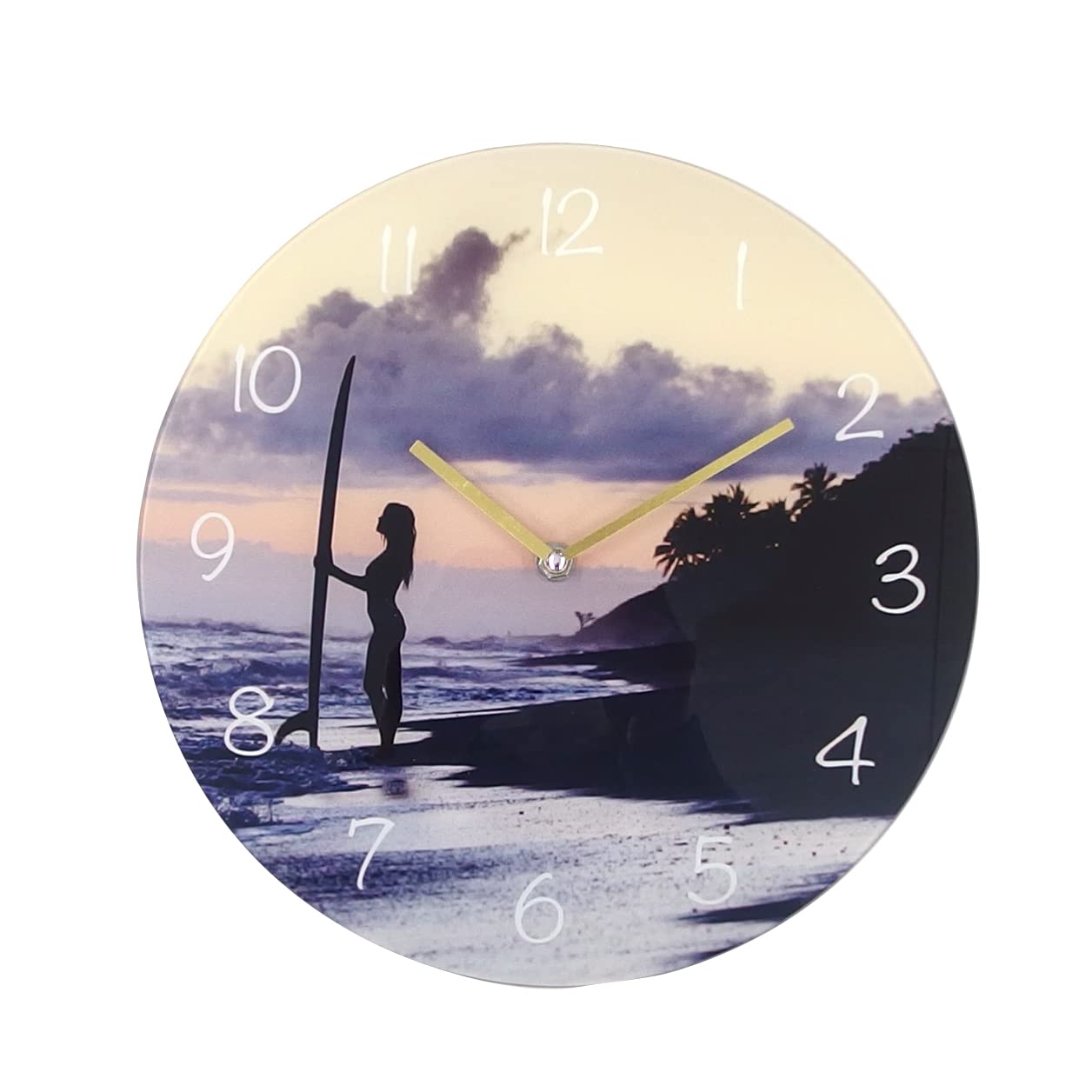 

Keystone Glass Wall Clock Beach D Approximately CL056258 Size 30 D3.5