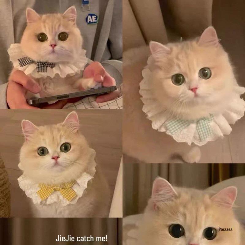 Cat & Dog Bow Tie Scarf - Cute Pet Neck Bib & Ornament
