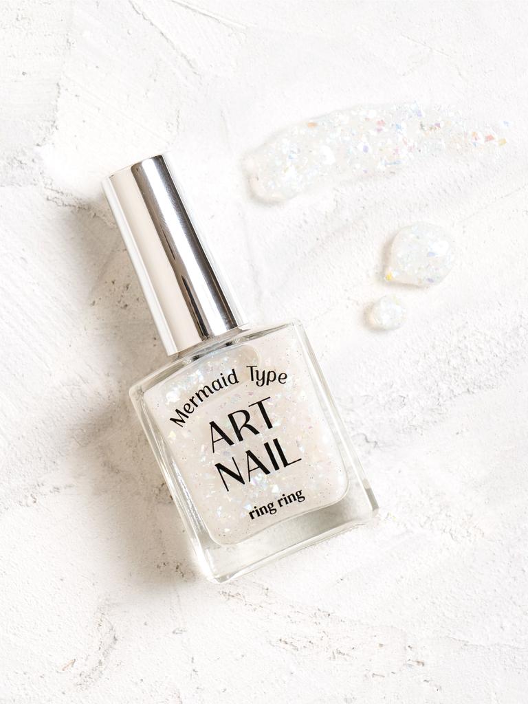 Ring Ring Art Nail Polish 13ml - Mermaid White