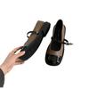 British Small Leather Shoes Female Students Spring 2025 New Korean Version Round Head Fairy Mary Jane Shoes Female Flat Shoes