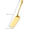 1Pcs Stainless Steel Lasagna Server,Stainless Steel Solid Turner,Stainless Steel Cake Pizza Shovels Kitchen Server (gold)