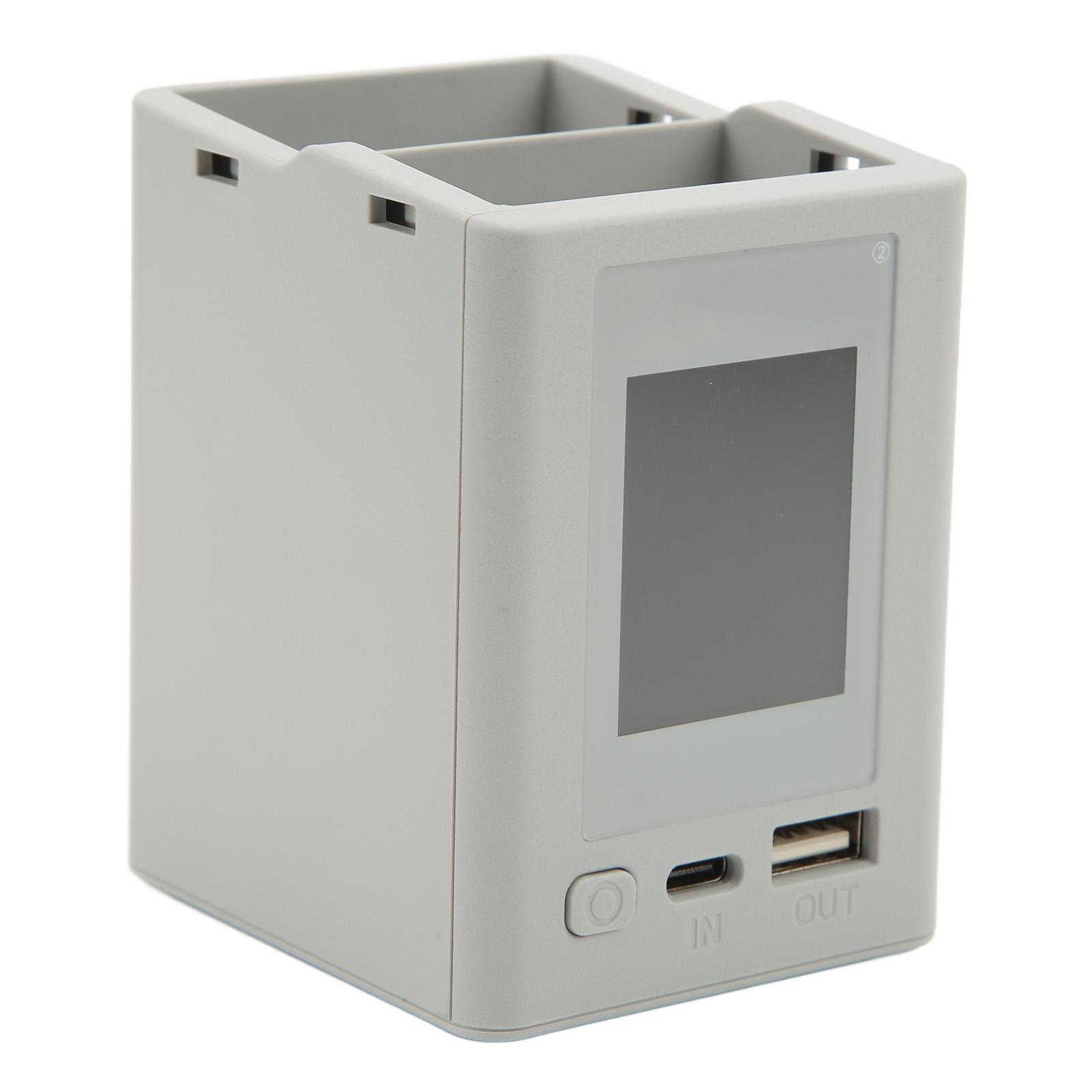 

2-сторонній зарядний концентратор PD Fast Charging Color Screen USB LCD Battery Charger for DJI Mini 3 Drone Grey