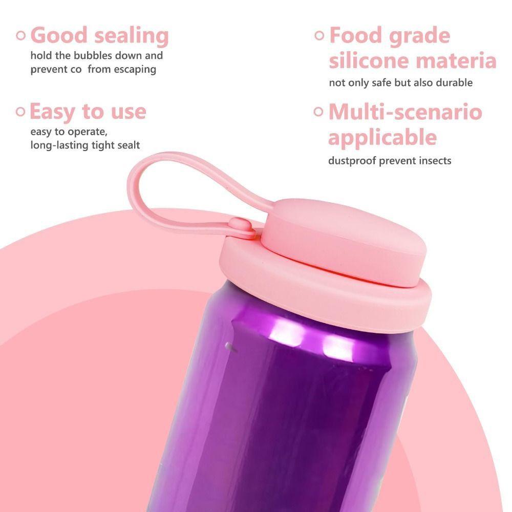 BPA-Free Soda Can Lids Reusable Silicone Cup Lid New Can Covers  Bottle Accessories