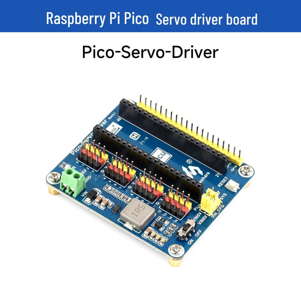 MicroSnow 16-Channel 16-bit Raspberry Pi Pico Servo Driver Expansion Board