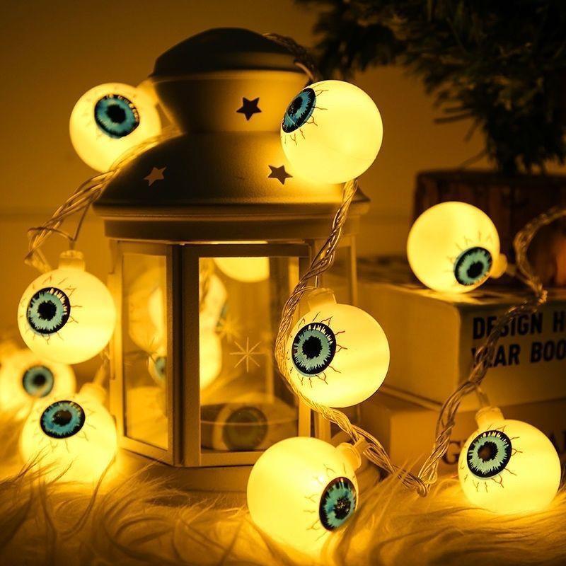 New Led Halloween Pumpkin/Little Ghost String Lights Decorative Atmosphere Lights Halloween Wall Decorations, Room Decoration Night Lights