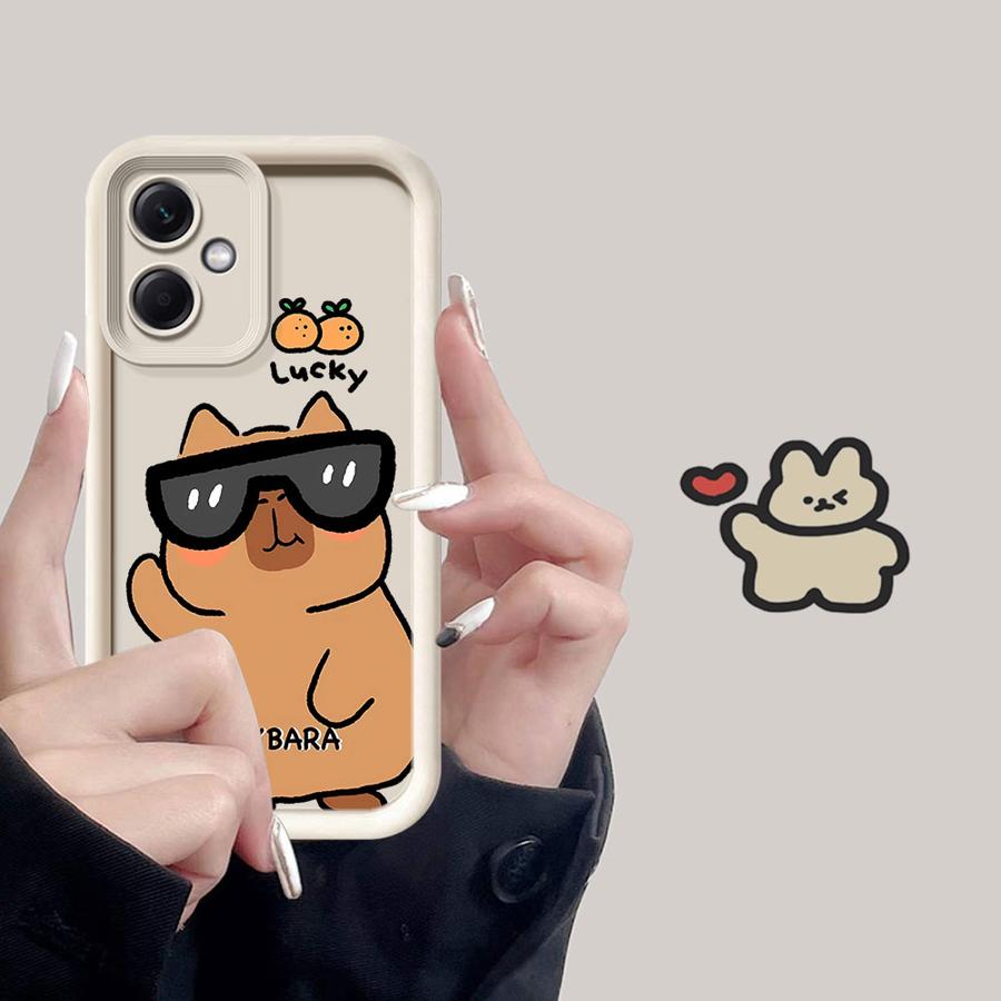 

Чехол для телефона для Xiaomi Poco F8 C50 C51 X3 NFC C61 X3 Pro Милый Капибара Poco X3 NFC