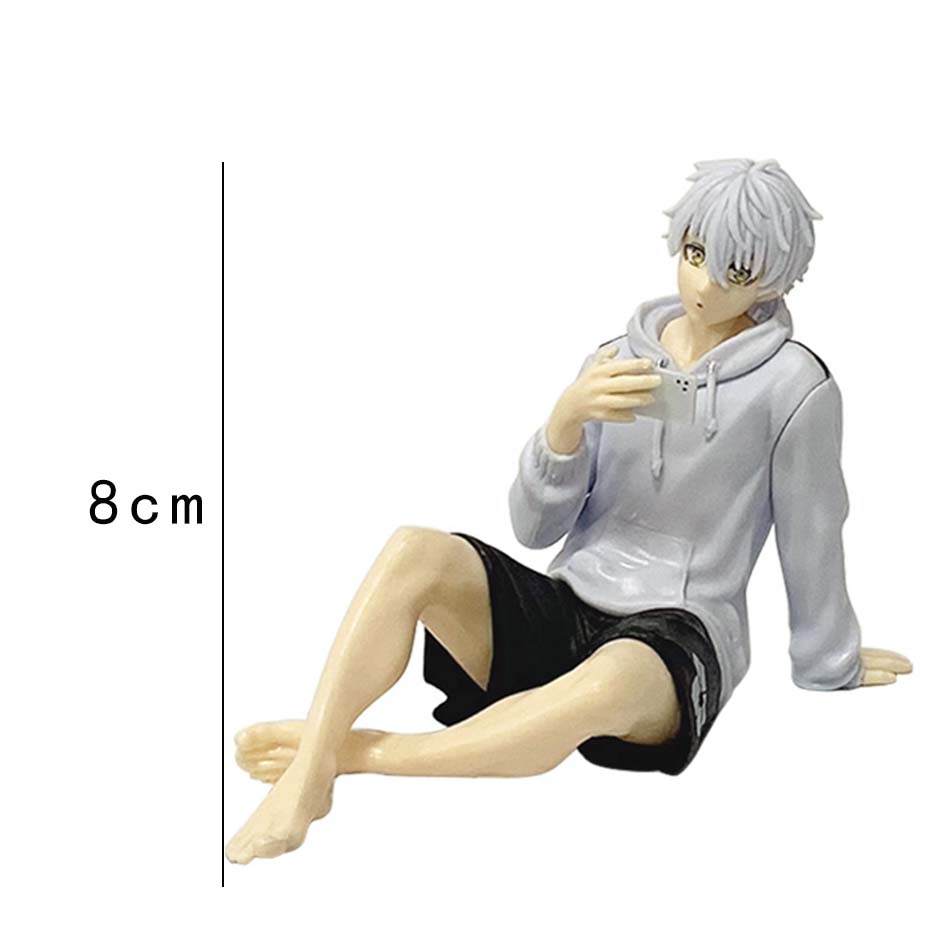 9cm Anime Blue Lock Nagi Seishiro Figure PVC Cute Table Doll Decoration Model Toys Kids Gift