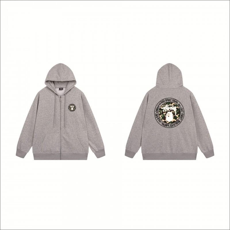 Stu Print Kapuzenpullover Langarm Herren Damen Winter Freizeit Übergroß Pullover