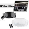 10'' Motorradverkleidungen Windabweiser Windschutzscheibe ABS-Kunststoff Klar Schwarz Für Harley Street Glide FLHX/I 2024-Später