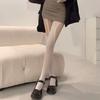 Sexy Sexy Stockings Ultra-thin Niche Pure Desire Integrated Socks Irregular Hole Black Silk Asymmetric Suspenders