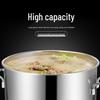 Changbaosen 201 Stainless Steel Double-Handle Soup Pot