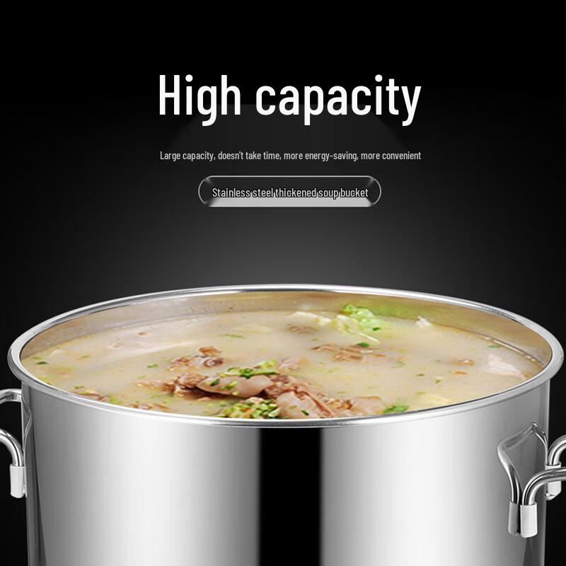 Changbaosen 201 Stainless Steel Double-Handle Soup Pot 6 Liters