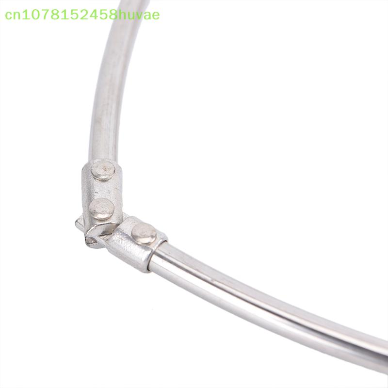 Stainless Steel Fishing Net Folding Brail Head Round Dipnet Tackle Accessory for Angling