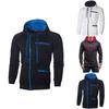 Cozy Men's Autumn Winter Hoodie Hooded Sweatshirt With Drawstring And Full-zip Closure