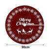 Fabric Christmas Tree Base Cover Round Shape Round Tree Skirt  Holiday Home Decor