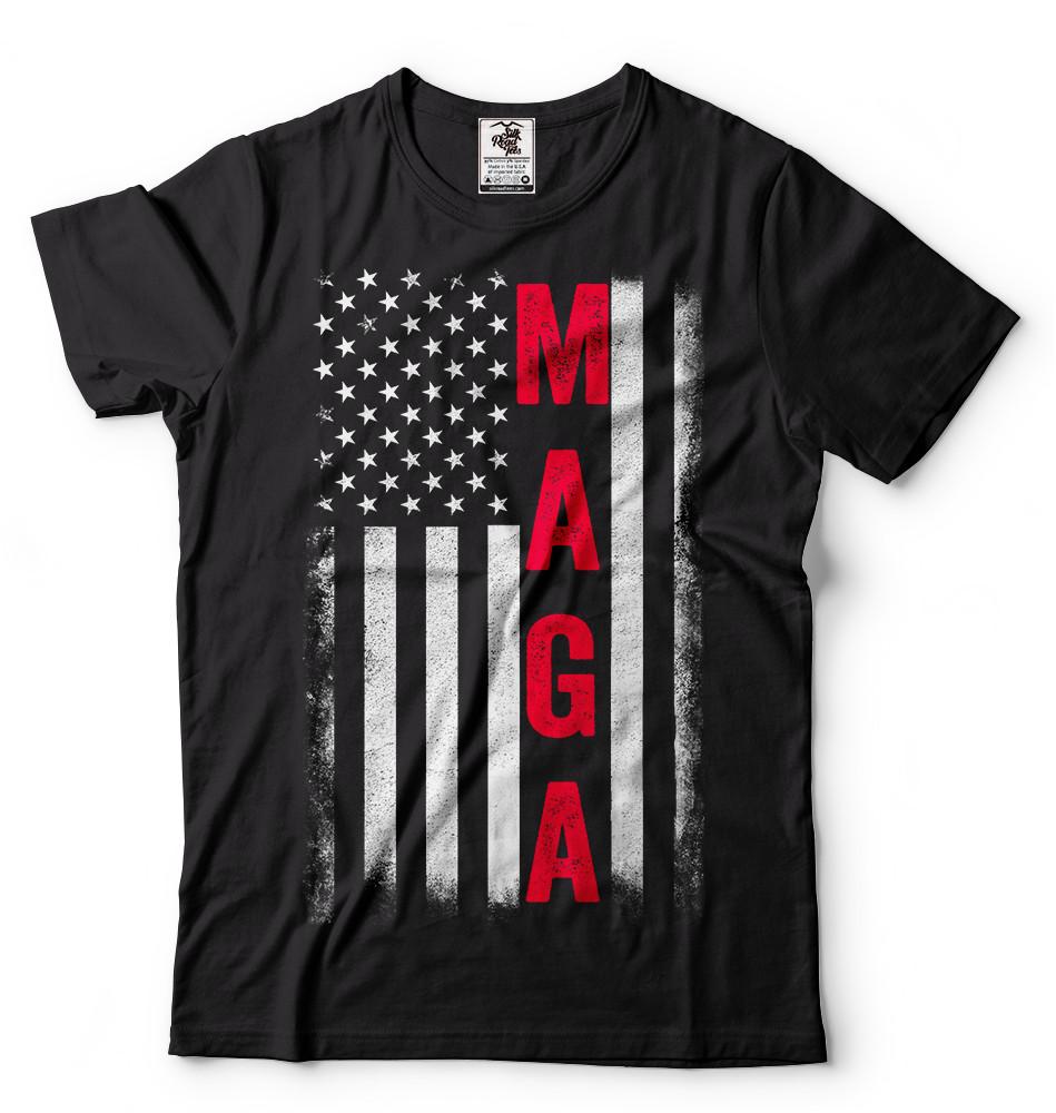 MAGA Flag Donald Trump 2024 Election T-shirt US Presidential Election Trump Tees L