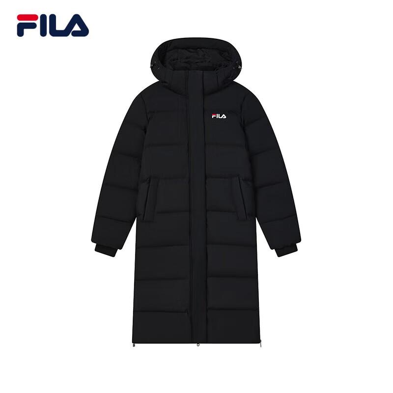 FILA Women's Winter Hooded Mid-Length Down Jacket