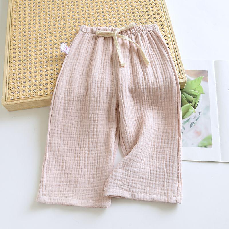 New Children's Summer Thin Cotton Gauze Sleeping Pants Children's Pants Home Mosquito Repellent Pants