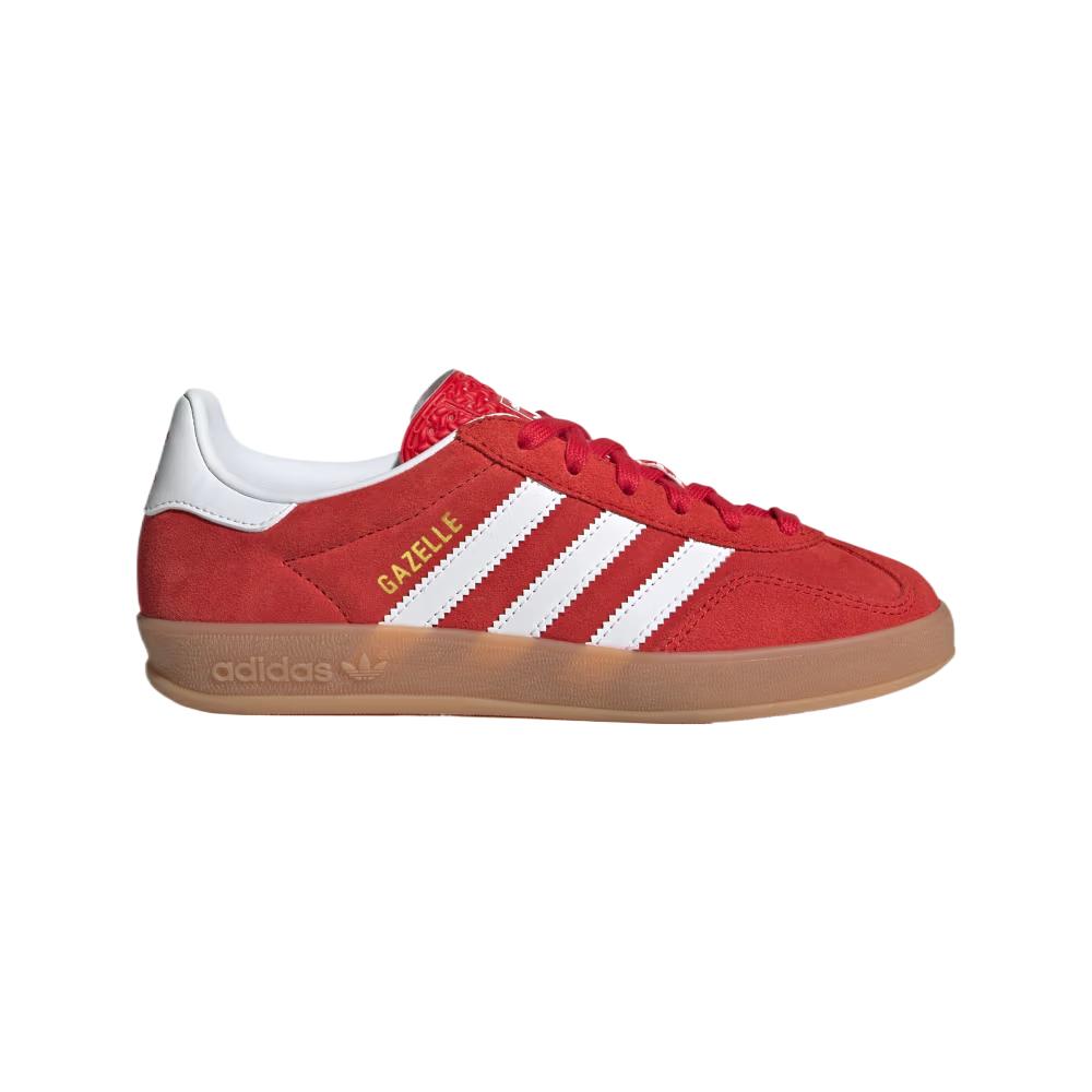 adidas Gazelle Indoor J Scarlet Gum Kids Sneakers Red Better-Scarlet Cloud-White JS3801