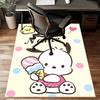 Custom Pochacco Mat Personalized Name, Polyester Washable Indoor Entryway Rug, Gift for Christmas, Easter, Thanksgiving Day