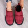 Sapatos Femininos Tassman Slip-On de Algodão Confortáveis Planos Antiderrapantes Botas Casuais