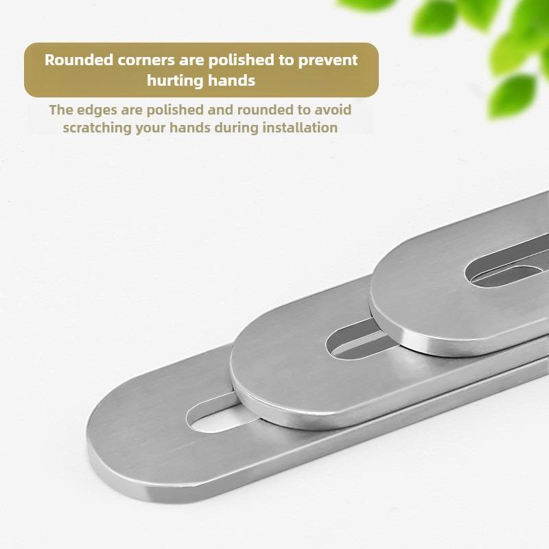 Stainless Steel Flat Corner Bracket Mending Joining Plate Repairing Fixing Connector Furniture Cabinet Shelves Straight Brace