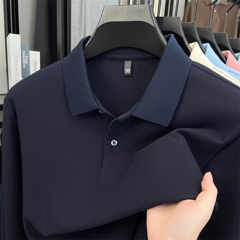 STORN 100% Pure Cotton High-quality Men's Long Sleeve Polo Shirt Autumn Fashion Simple Original Design Luxurious Golf T-shirt