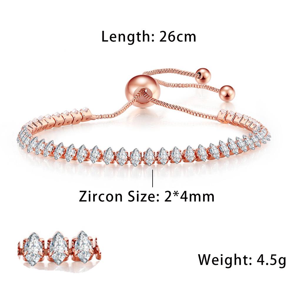 New Fashionable Zircon Tennis Bracelets for Women Dazzling Various Shape Crystal Hand Chain Trend Sexy Party Accessories Zircon