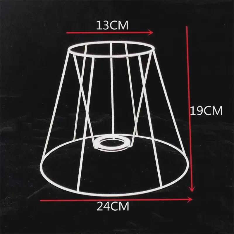 Handgeknüpfte Seilkunst DIY Lampenschirmrahmen: Runde & Eckige Eisenbeschläge für Tischlampen