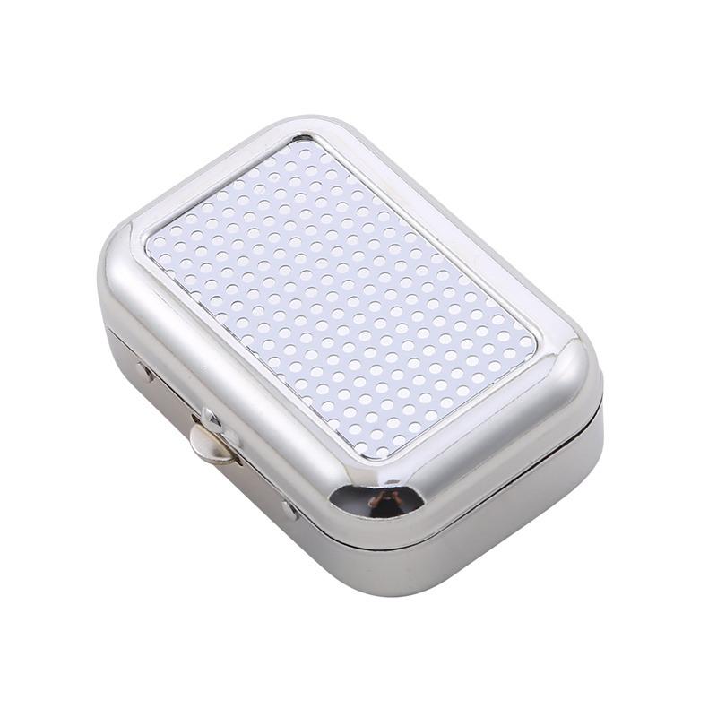 Mini Portable Metal Cigarette Ashtray Fashion Ashtray wiht Lockable Lid Desktop Ash Case Outdoor Pocket Ashtray Gift For Man
