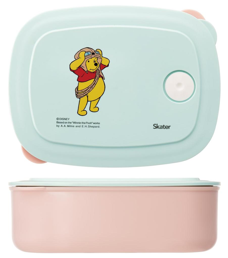 Skater Storage Container Set with Drawstring Disney Winnie the Pooh KSLGD2 3-Piece (280ml, 400ml) Bag, Costume,