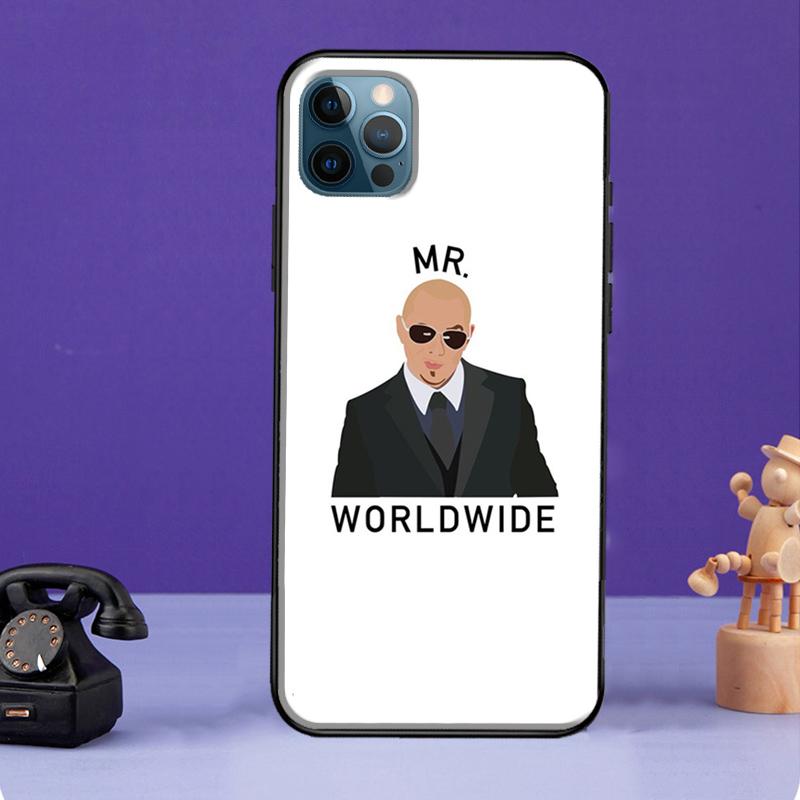 Mr Worldwide Says To Live Laugh Love Case For iPhone XR X XS Max SE 7 8 Plus Phone Cover For iPhone 11 14 12 13 Pro Max Mini