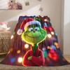 Christmas Gift Comedy Movie How the Grinch Stole Christmas Blanket Home Warming, Four Season Bed Decoration Sofa Cover Flannel Throwing Blanket K17