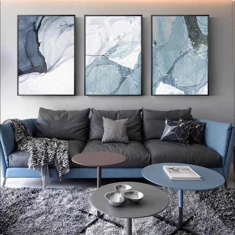 

Ледник Синий абстрактная Абстрактная Настенная Картина Картина на Холсте Плакат Принт Настенные Художественные Фотографии Украшение Гостиной
