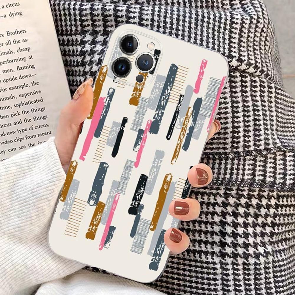 simple line design  Phone Case For iPhone 15 14 11 12 13 Mini Pro XS Max Cover 6 7 8 Plus X XR SE 2020 Funda Shell