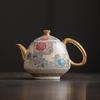 Dehua Enamel Silver Filigree Kung Fu Tea Set