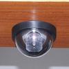 Red LED Sensor Light Up Fake Dummy Dome Surveillance Monitor Security Camera