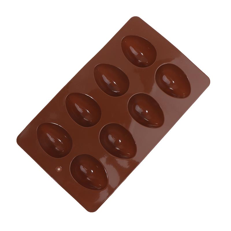 Diy 8 Eggs Shaped Easter Eggs Silicone Baking Mold Pastry Chocolate Pudding Mold