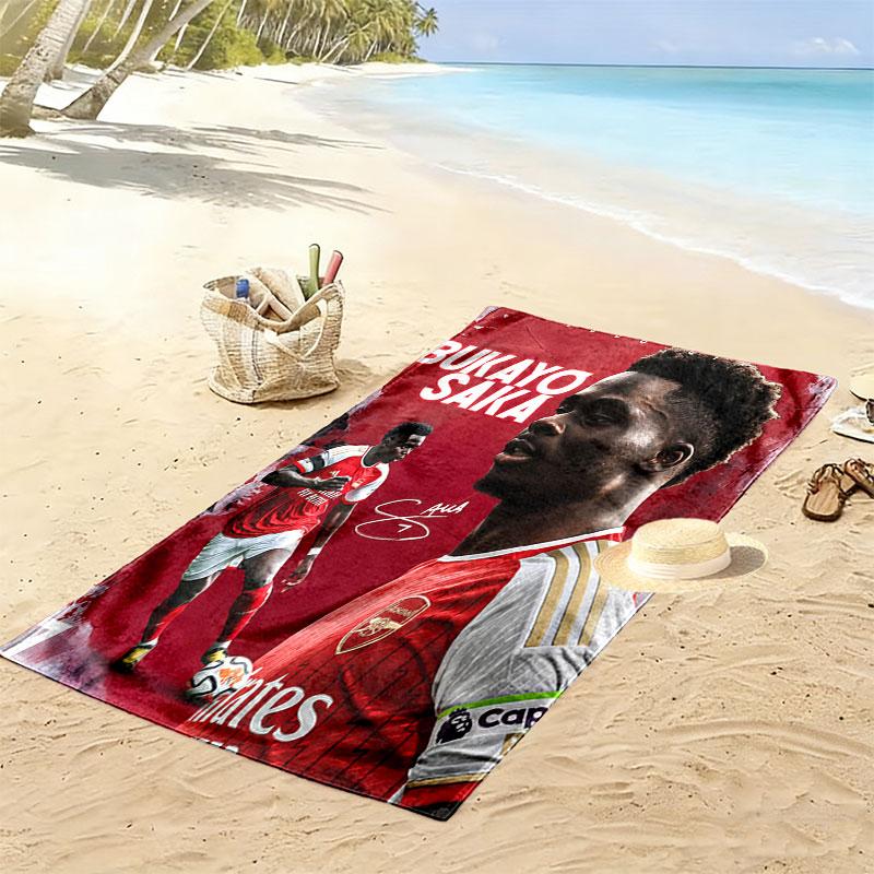 Bukayo Saka Fury Beach Towel, Large Soft Quick Dry Towel for Beach Camping Swimming