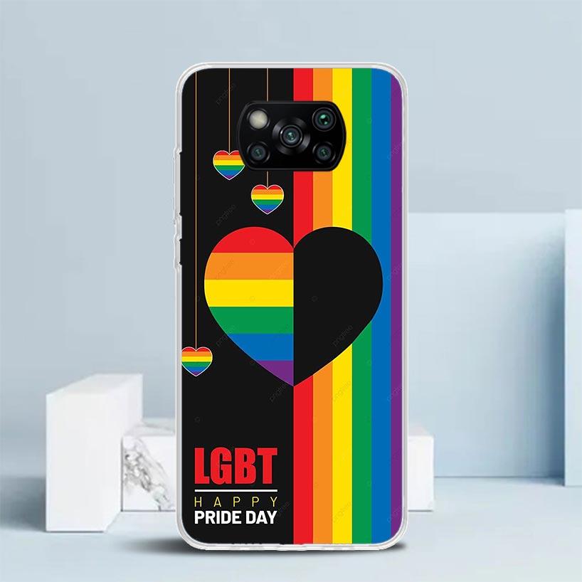 Love Is Love LGBT Rainbow Phone Case For Xiaomi Poco F7 Ultra X5 X6 X7 Pro M7 Redmi 15C 15 13C 13 12C 12 10C 10 10A 9 9C 9A 9T C