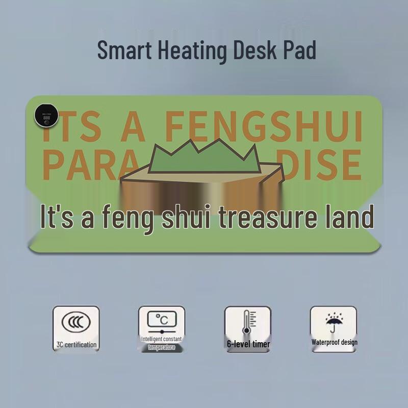Fumide Extra Large Heated Mouse Pad with Digital Display